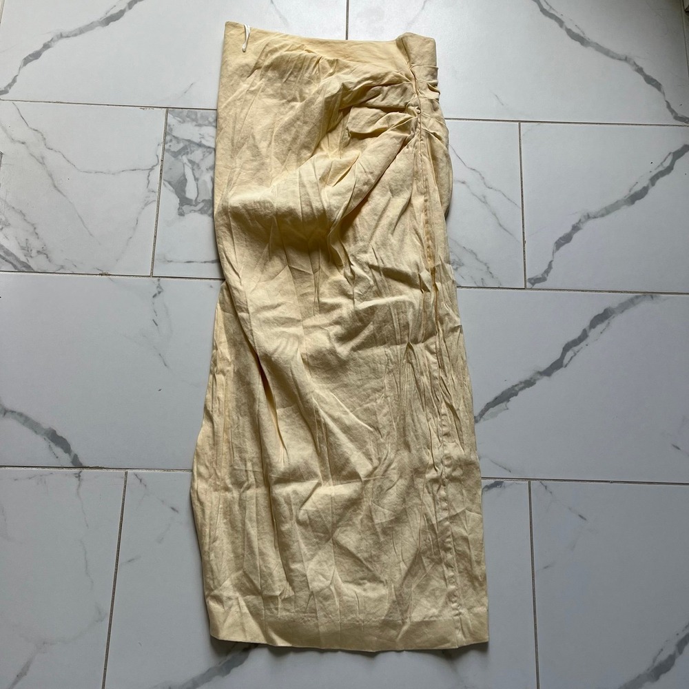 LPA Lucia Maxi Skirt in Banana Creme sz small - Picture 7 of 7